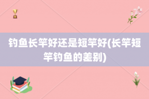 钓鱼长竿好还是短竿好(长竿短竿钓鱼的差别)