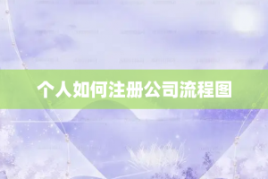 个人如何注册公司流程图