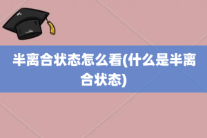 半离合状态怎么看(什么是半离合状态)