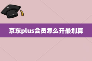 京东plus会员怎么开最划算