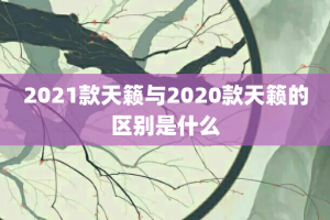 2021款天籁与2020款天籁的区别是什么