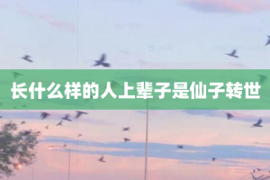 长什么样的人上辈子是仙子转世