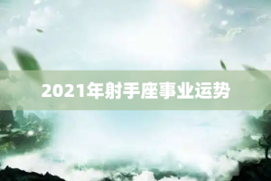 2021年射手座事业运势