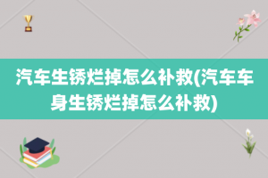 汽车生锈烂掉怎么补救(汽车车身生锈烂掉怎么补救)