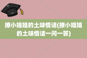 撩小姐姐的土味情话(撩小姐姐的土味情话一问一答)