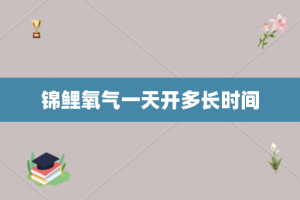 锦鲤氧气一天开多长时间