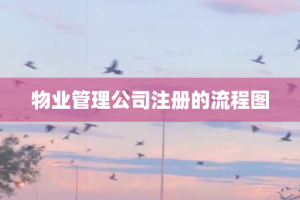 物业管理公司注册的流程图