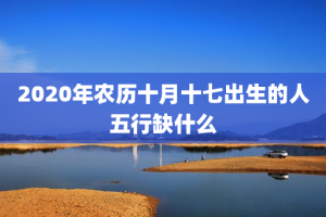 2020年农历十月十七出生的人五行缺什么