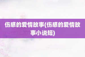 伤感的爱情故事(伤感的爱情故事小说短)