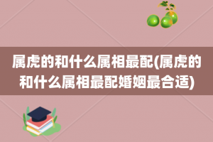 属虎的和什么属相最配(属虎的和什么属相最配婚姻最合适)