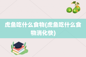 虎鱼吃什么食物(虎鱼吃什么食物消化快)