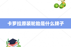 卡罗拉原装轮胎是什么牌子