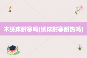 木绣球耐寒吗(绣球耐寒耐热吗)