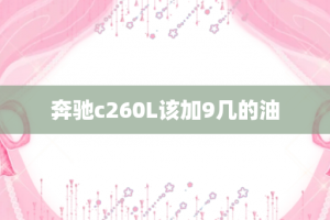 奔驰c260L该加9几的油