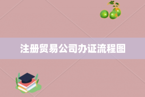 注册贸易公司办证流程图