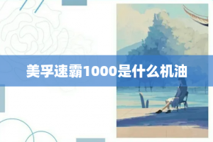 美孚速霸1000是什么机油