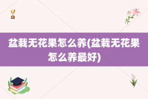 盆栽无花果怎么养(盆栽无花果怎么养最好)