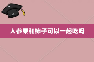 人参果和柿子可以一起吃吗