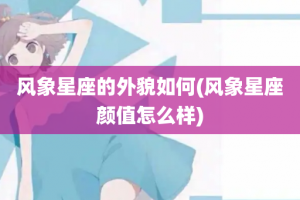 风象星座的外貌如何(风象星座颜值怎么样)