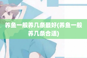 养鱼一般养几条最好(养鱼一般养几条合适)