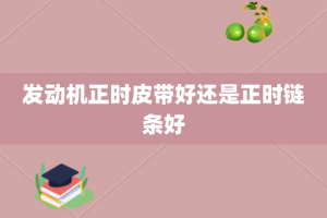 发动机正时皮带好还是正时链条好