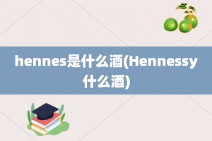 hennes是什么酒(Hennessy什么酒)