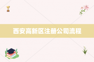 西安高新区注册公司流程