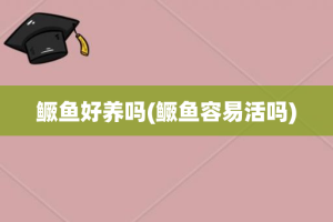 鳜鱼好养吗(鳜鱼容易活吗)