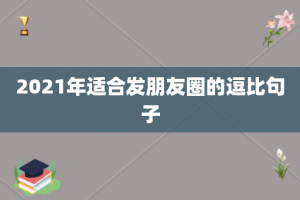 2021年适合发朋友圈的逗比句子