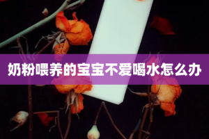 奶粉喂养的宝宝不爱喝水怎么办
