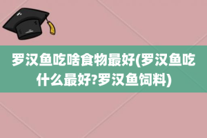 罗汉鱼吃啥食物最好(罗汉鱼吃什么最好?罗汉鱼饲料)