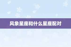 风象星座和什么星座配对
