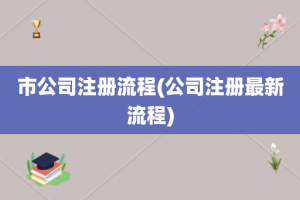 市公司注册流程(公司注册最新流程)