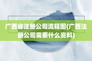 广西省注册公司流程图(广西注册公司需要什么资料)