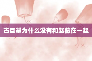 古巨基为什么没有和赵薇在一起