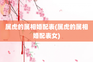 属虎的属相婚配表(属虎的属相婚配表女)