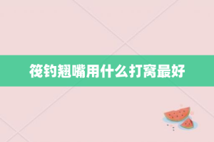 筏钓翘嘴用什么打窝最好