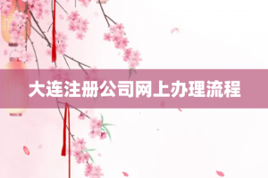 大连注册公司网上办理流程