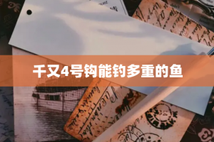 千又4号钩能钓多重的鱼