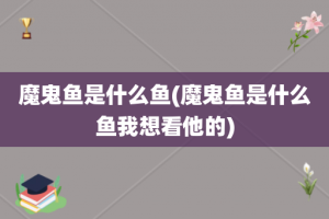 魔鬼鱼是什么鱼(魔鬼鱼是什么鱼我想看他的)