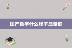 国产鱼竿什么牌子质量好