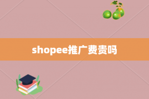 shopee推广费贵吗