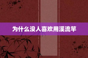 为什么没人喜欢用溪流竿