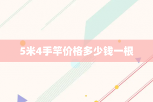 5米4手竿价格多少钱一根
