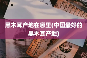 黑木耳产地在哪里(中国最好的黑木耳产地)