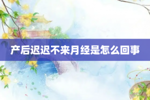 产后迟迟不来月经是怎么回事