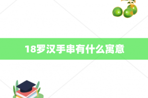 18罗汉手串有什么寓意