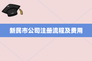 新民市公司注册流程及费用