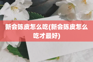 新会陈皮怎么吃(新会陈皮怎么吃才最好)