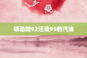 领动加92还是95的汽油